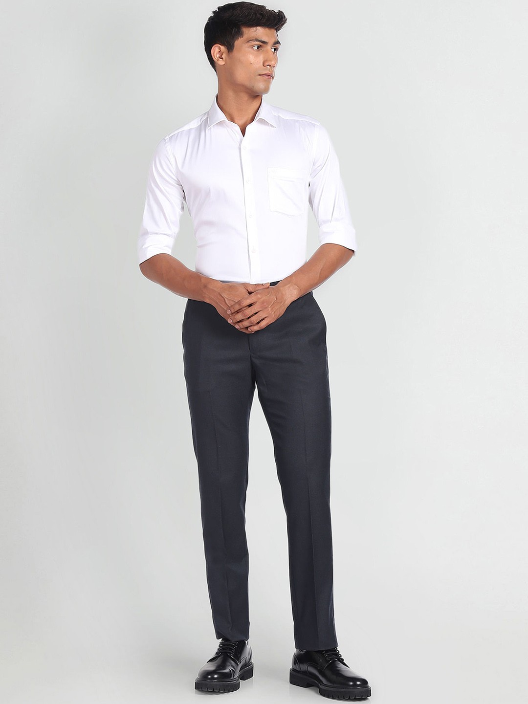 Men Mid-Rise Formal Trousers