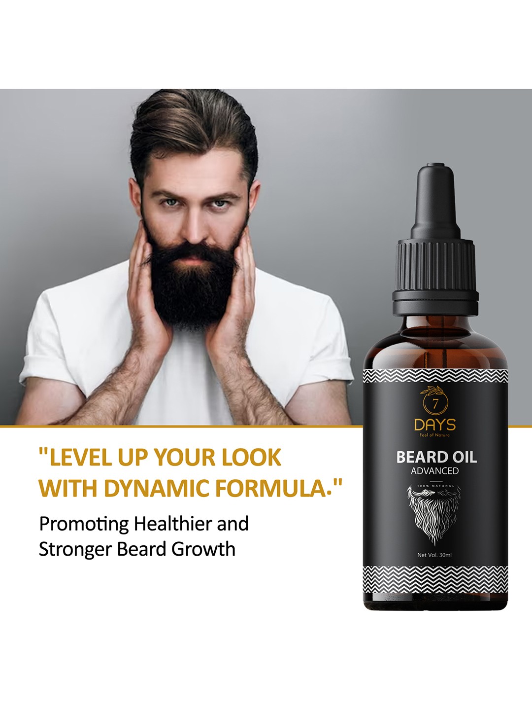 Beard Oil for Fast Beard Hair Growth - 30ml