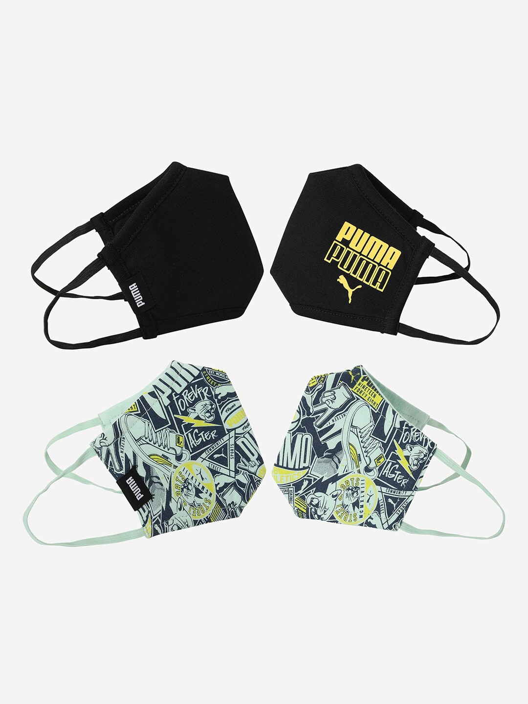 Kids (7-12 years) Pack of 2 Printed Ply Reusable Masks