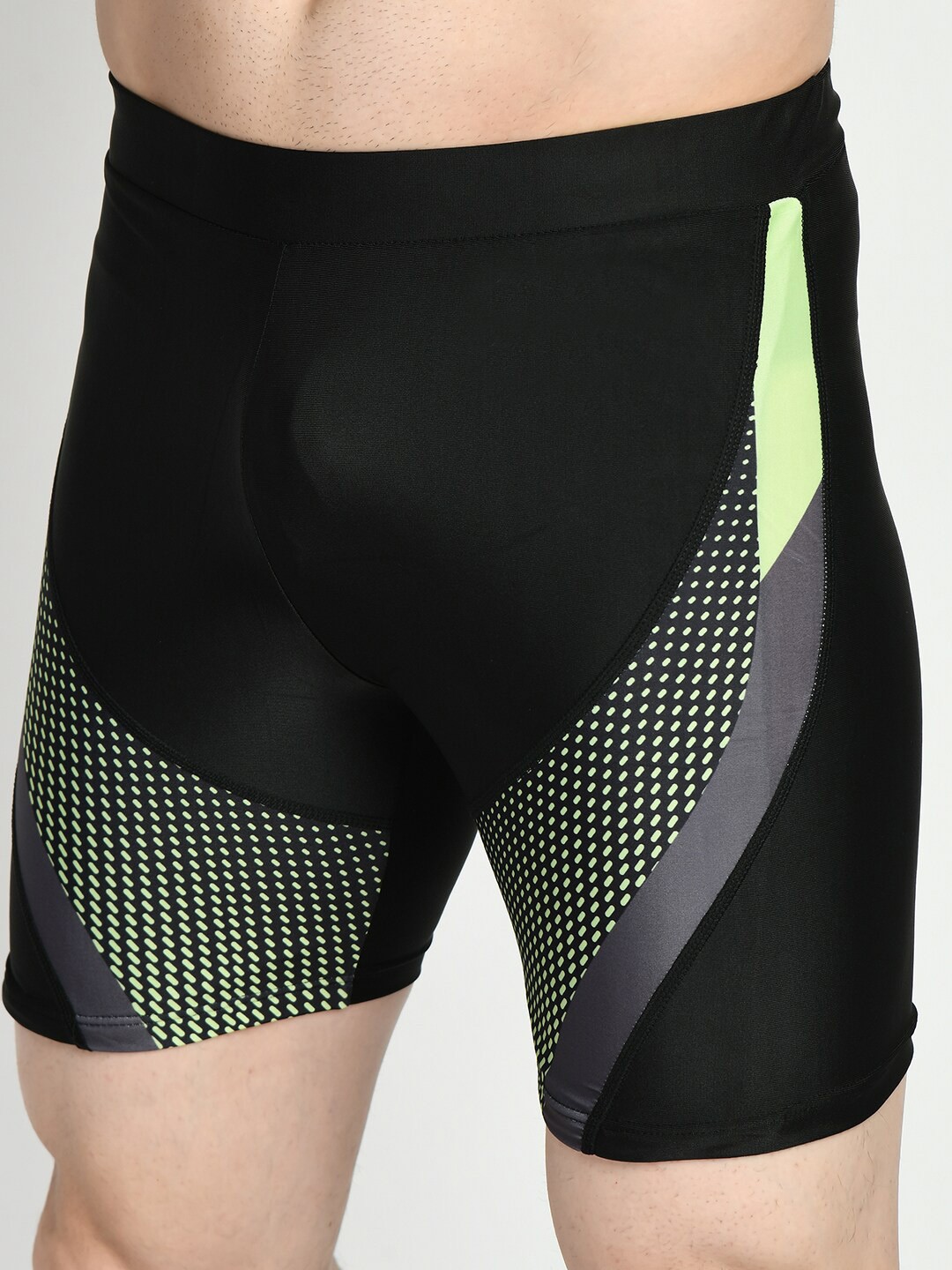 Men Printed Slim Fit Swim Shorts