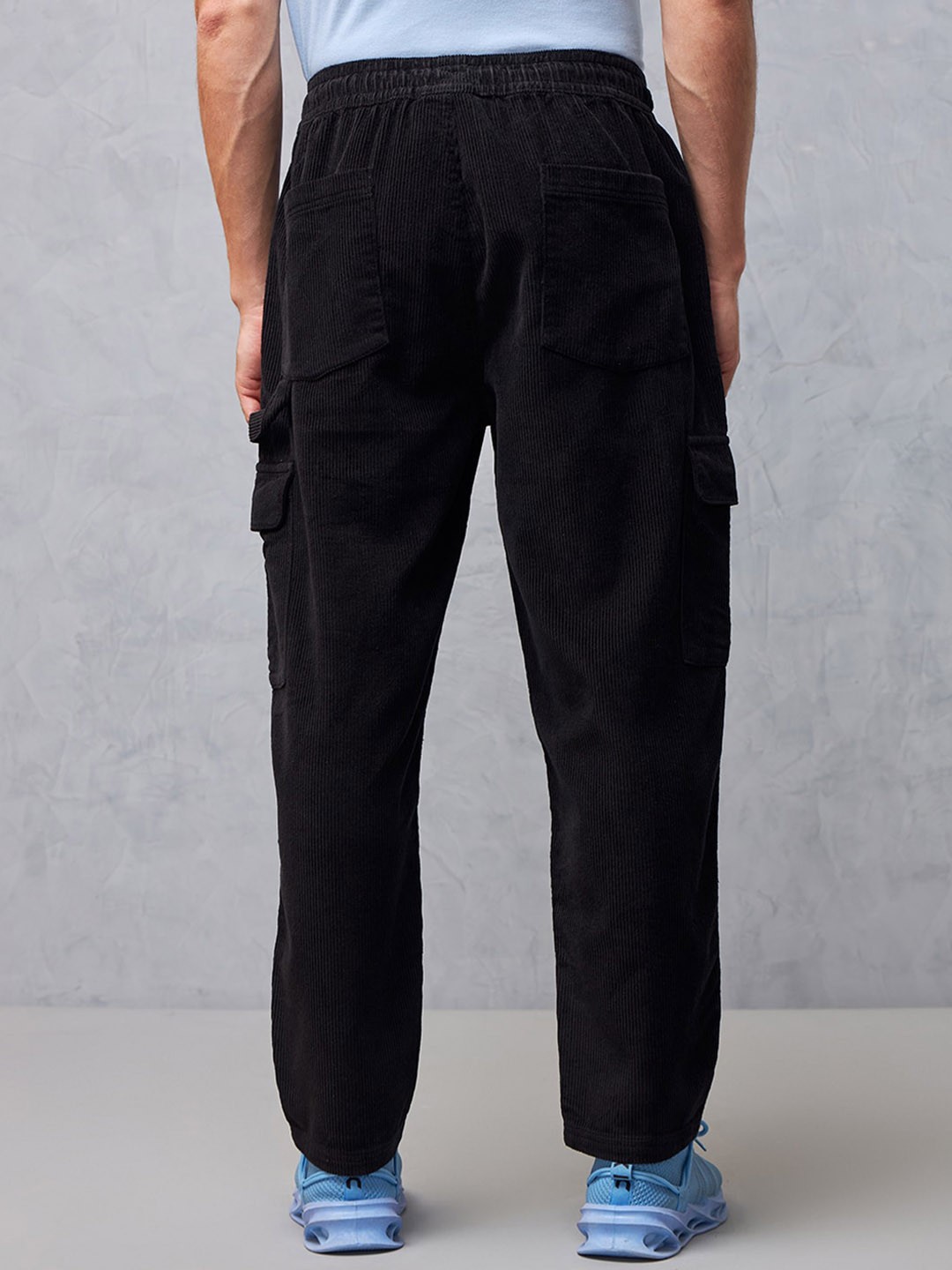 Men Loose Fit Cotton Oversized Cargo Carpenter Trousers