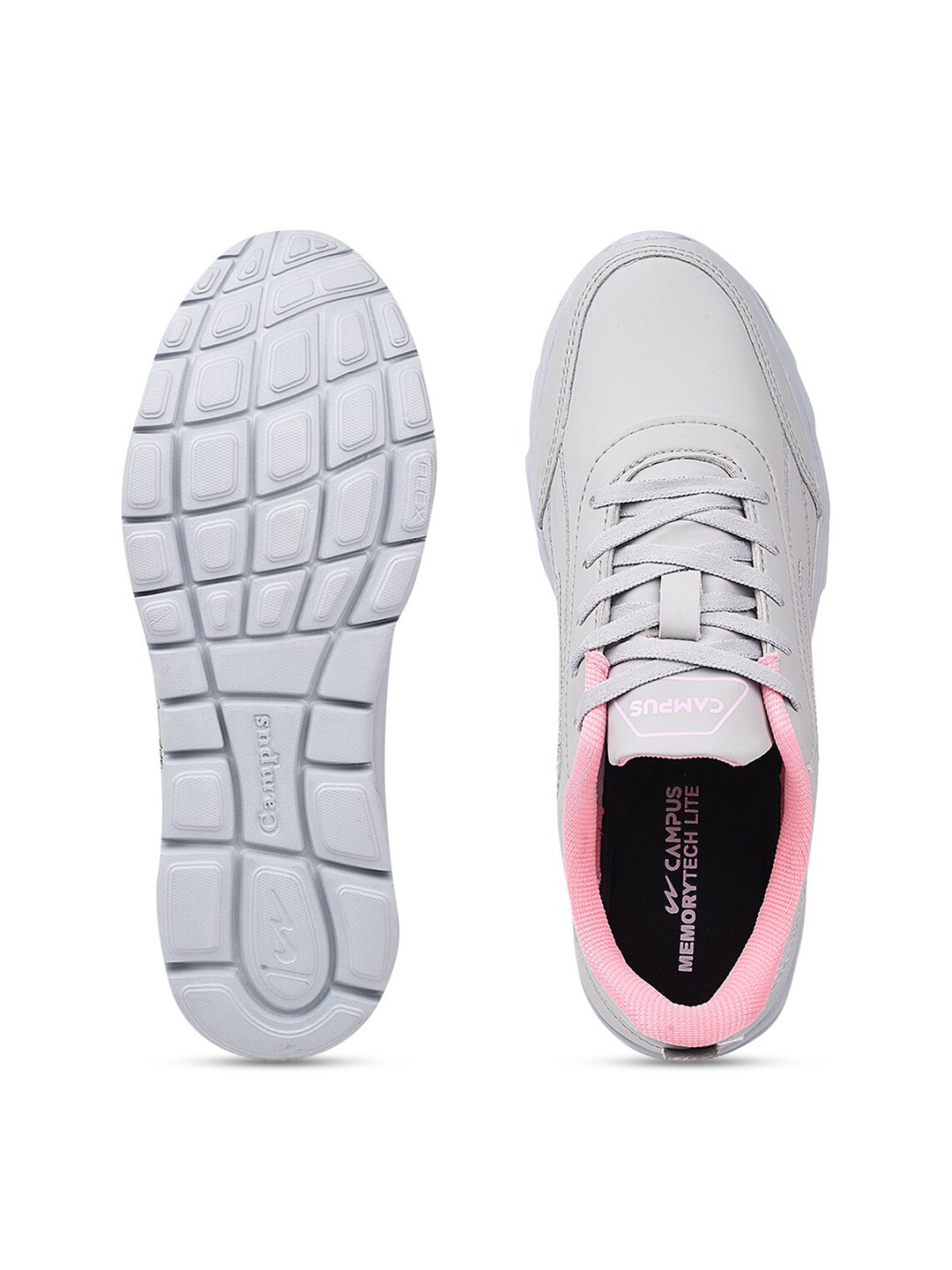 Women Grey Mesh Running Shoes