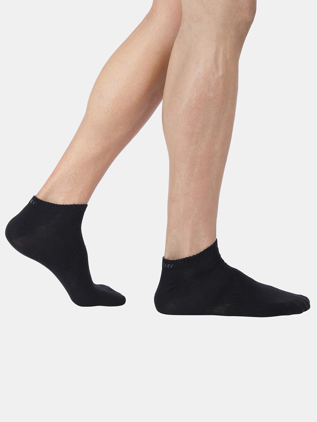 Men Pack of 3 Black, Grey Melange, Navy Melange Solid Ankle-Length Socks