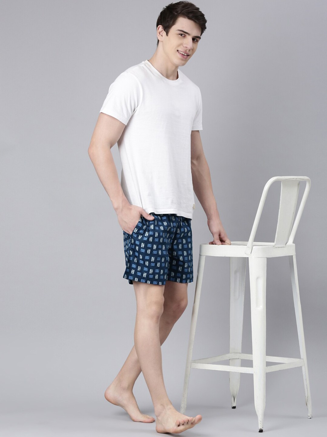 Men Printed Cotton Boxers