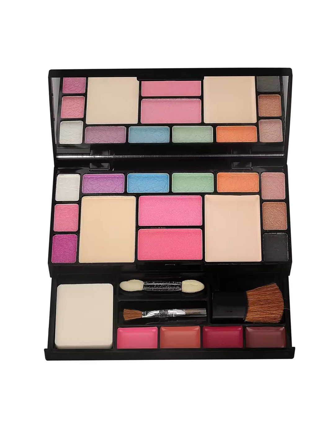 10 Eye shadow 2 Blusher 2 Compact 4 Lip Color Makeup Kit - 23gm