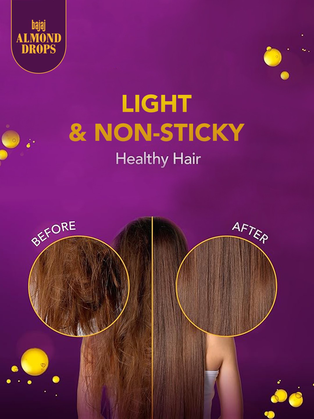 Almond Drops 6X Vitamin E Nourishment Non-Sticky Hair Oil - 650ml