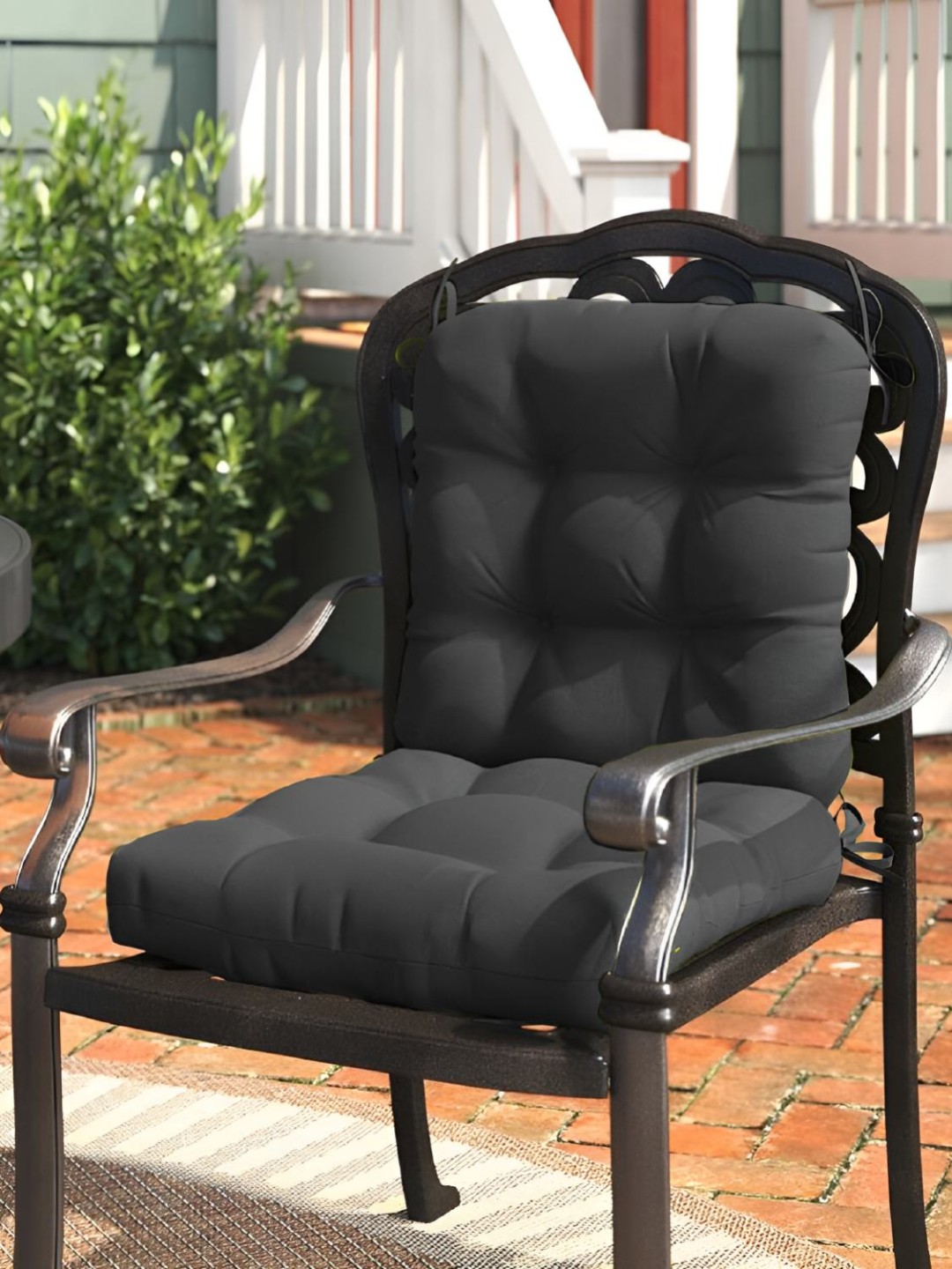 Grey 2 Pcs Comfortable General Support Chair Pads