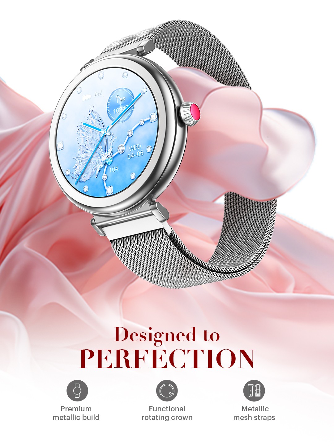 Posh 1.19" HD Display Smartwatch