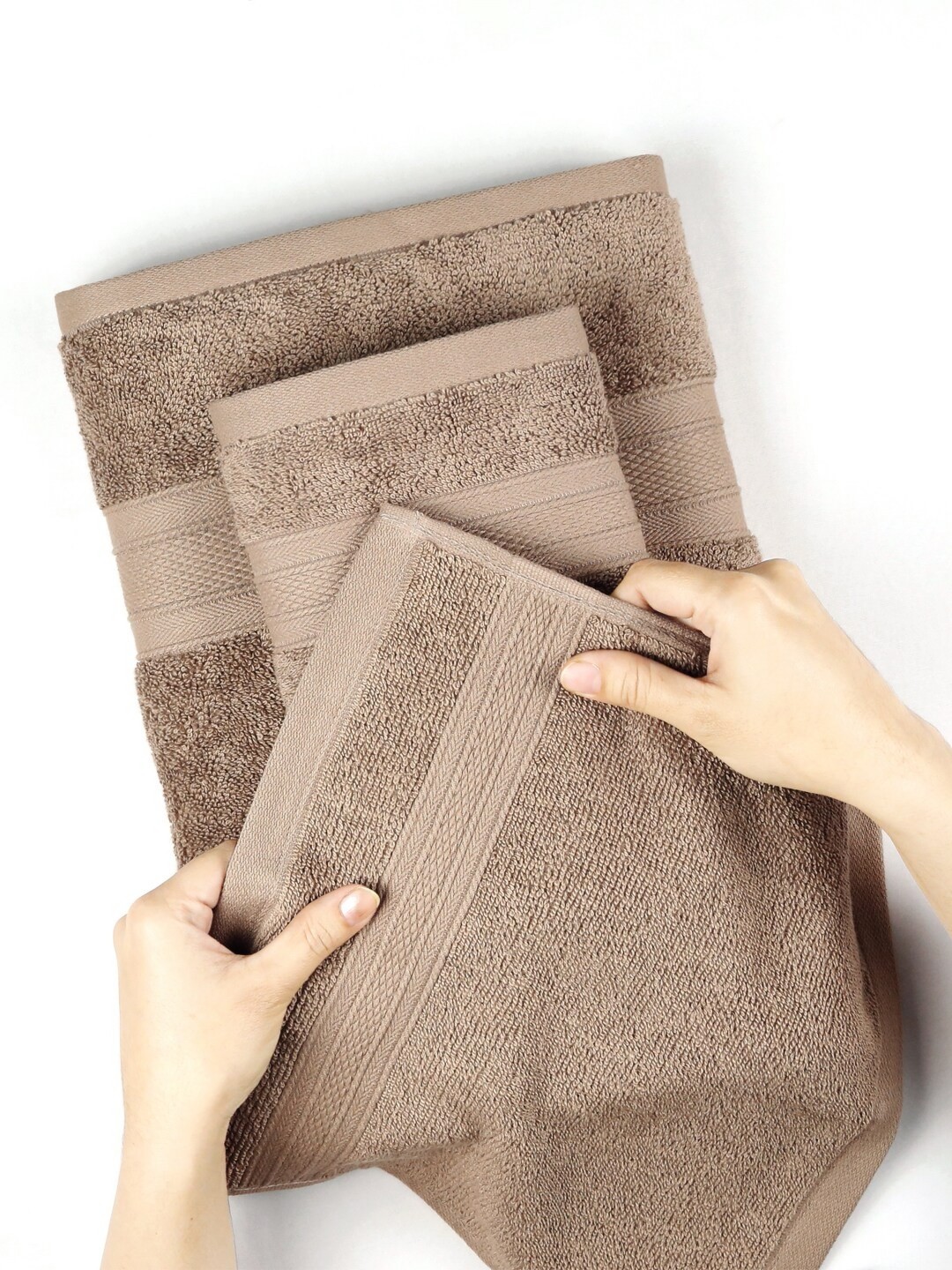Soft Comfort Brown 6 Pieces Pure Cotton 500 GSM Towel Set